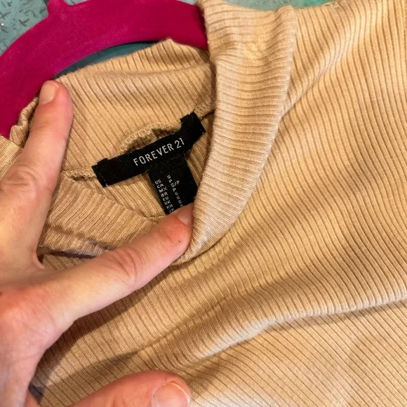 Nude Ribbed Bodycon - Picture 3 of 4